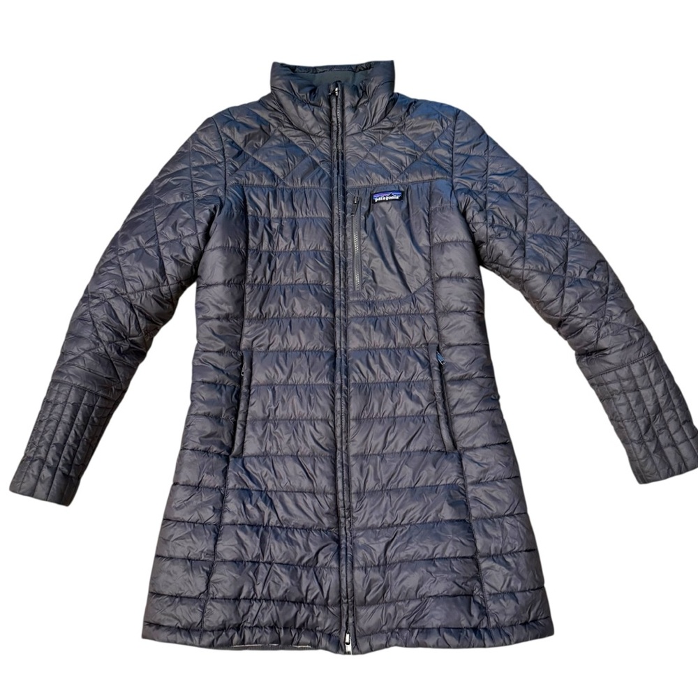 Patagonia Radalie Parka Mid Thigh Steel Charcoal Gray Sz S
